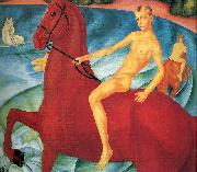 Bathing the Red Horse, Petrov-Vodkin, Kozma